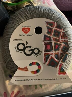 Yarnspiration Red Heart Super Saver O’Go Quick-Start Tangle Free Yarn